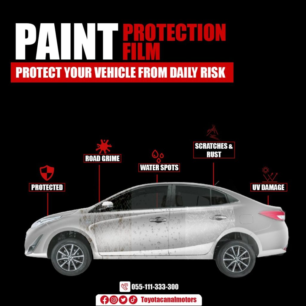 PPF Paint Protection Film in Toyota Canal Motors Gujranwala